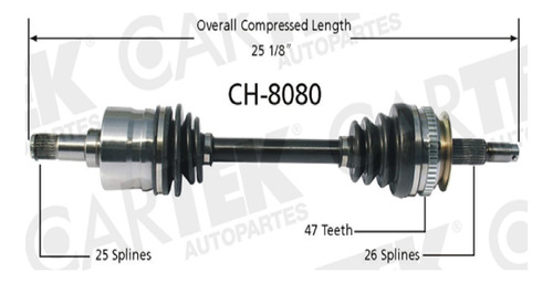 Flecha Delantera Izquierda Caravan 1996-1997 Completa Ck