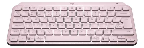 comprar Teclado bluetooth Logitech Master Series QWERTY inglés internacional color rosa con luz blanca