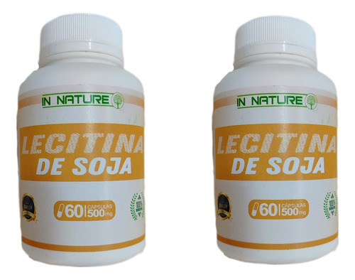 Lecitina De Soja Pura 500mg (120 Cápsulas) 