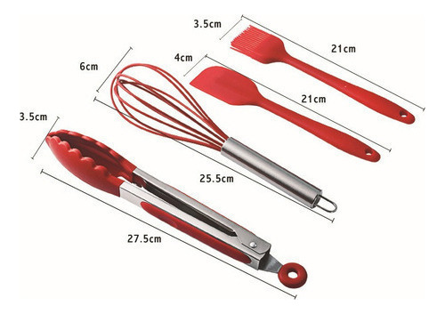 , Utensilios De Cocina De Silicona, 10 Piezas, Cuchara Y