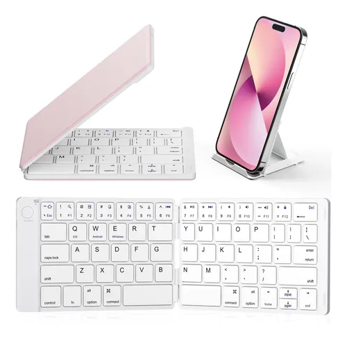 Samsers P/ Teclado Bluetooth Plegable Inalámbrico Portátil