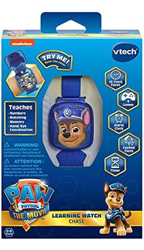 Vtech Paw Patrol - The Movie: Learning Watch, Chase Para Niñ