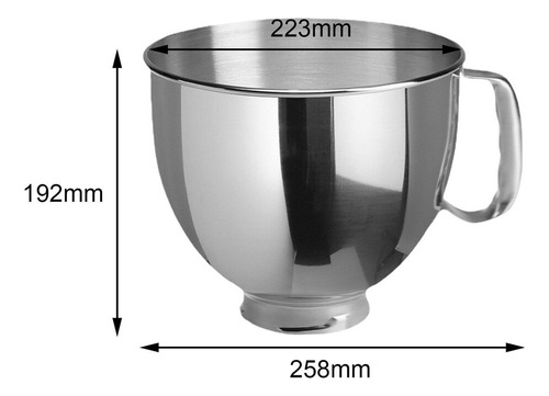 Recipiente Para Mezclar Para Batidora Eléctrica Ka 4.5/5qt