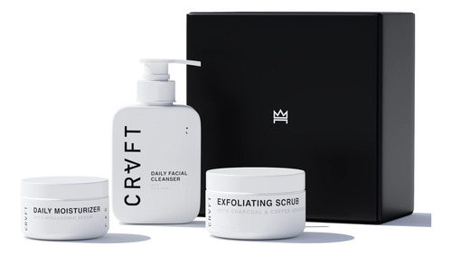 Crvft - Kit De Cuidado Facial Para Hombre, Gel Facial De Alo