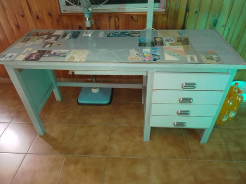 Mueble Escritorio Con 4 Cajones