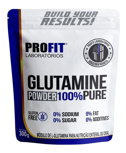 Glutamina 100% Pura Powder 300g Refil - Profit Labs