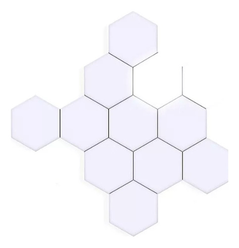 Lampara Led Touch Hexagonal | Kit 40 Modulos Blancos