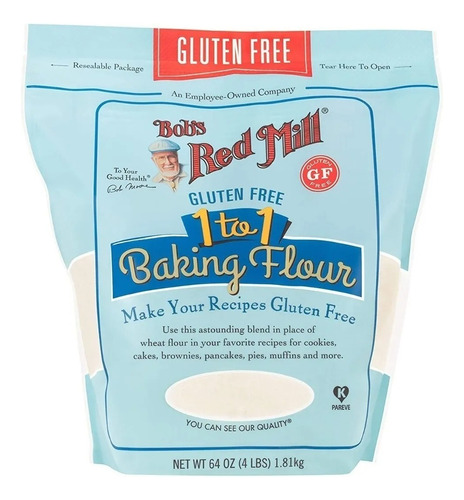 Bobs Red Mill 1 To 1 Baking Flour 1.81kg
