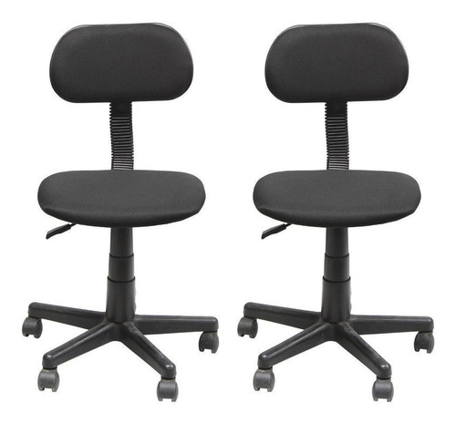 Imagen 2 de 2 de Silla de escritorio Top Living SILL1 ergonómica negra con tapizado de mesh x 2 unidades