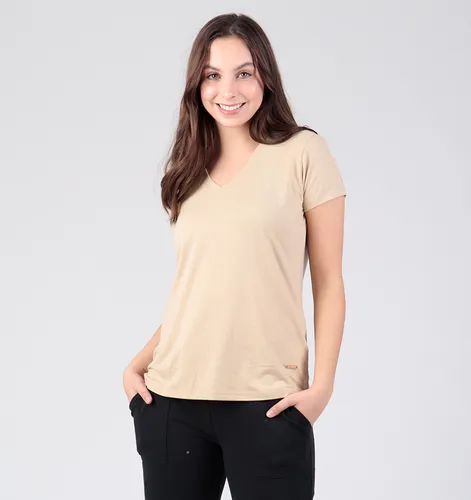Polera beige mujer sale