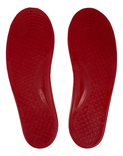 Palmilha Gel Anti-impacto Dogma Foot Confort Calçados 0037 Cor Vermelho
