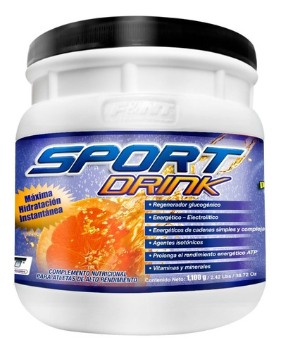 F&nt Sport Drink 1,100 Gr: Electrolitos Energía Hidratos Fnt Sabor Naranja