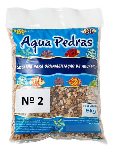 Substrato Para Aquário Cascalho Rio 2 5kg Aqua Pedras
