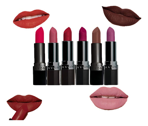 Labial Ultra Mate Y Mate Efecto Seda Avon Con Fps 15 Color Ideal lilac
