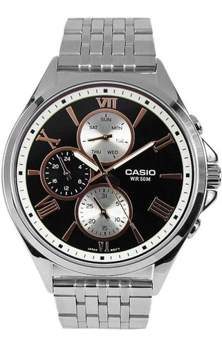 Reloj Original Casio® Caja Grande 3 Esferas 50 M W. R. Nuevo