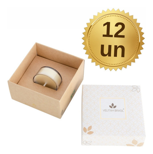 Kit 12 Mini Vela Premium Lavanda Lembrancinha Nascimento C/1