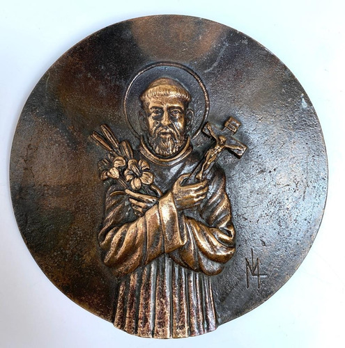 Ordem Franciscana - Placa Em Bronze