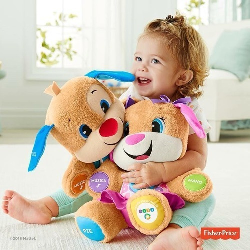 Imagen 2 de 3 de Peluche Didáctico Fisher Price Perrito Aprende Conmigo