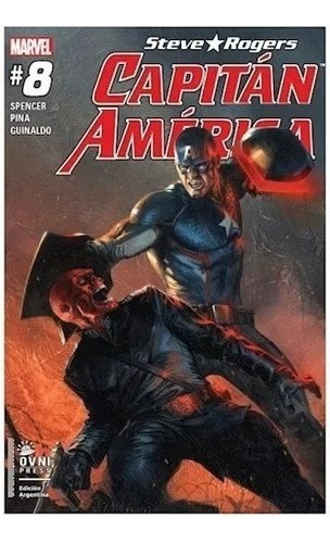 Comic Capitán América Num 8 Ovni Prees Y Marvel Spencer  