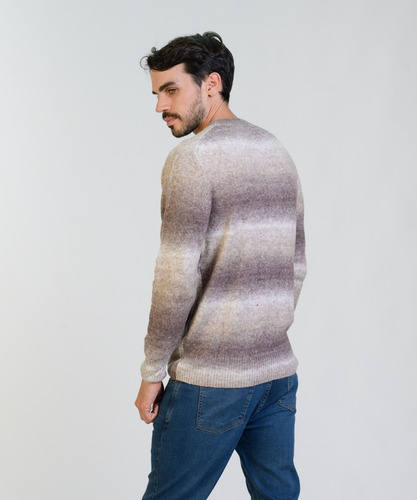 Sweater Degrade Hombre Brooksfield Cuello Redondo Lana 4064b