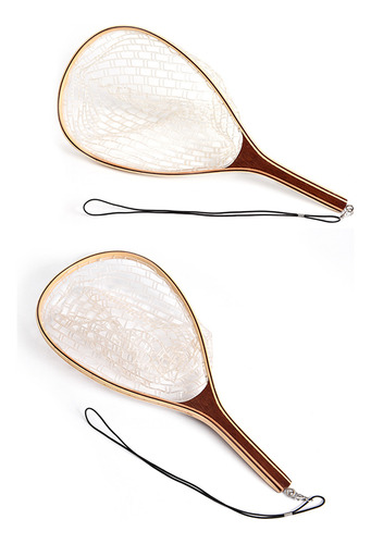 White Trout Bass Nylon Mesh Fly Fishing Landing Net Catch