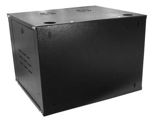 Mini Rack 8ux57cm 19'' P/ Servidor Parede Cftv Preto + Chave