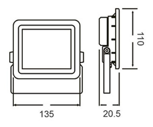 Imagen 2 de 9 de Reflector Proyector Exterior Led 20w Ip65 Intemperie Candil