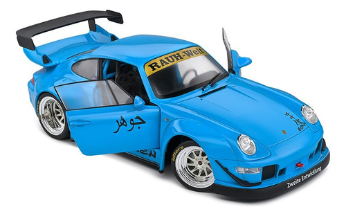 Porsche 911 Type 993 Bodykit Shingen Rwb Escala 1:18 Solido Color Agua