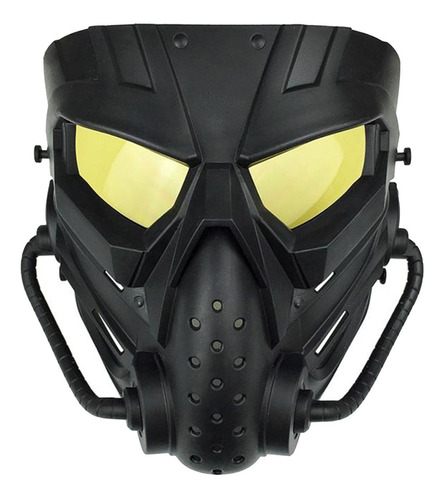 Imagen 1 de 12 de Máscaras Faciales Completas Juego De Caza Amarillo Negro