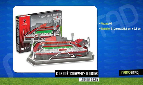 Maqueta Estadio 3d Armada !cancha De Newell's Old Boys