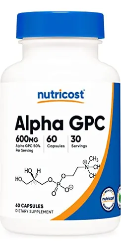 Suplemento Nutricost Alpha Gpc 300 Mg 60 Cápsulas Glu Sin Og
