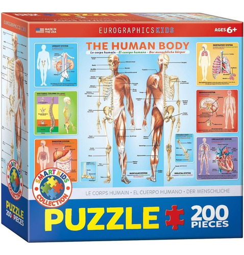 Eurographics Rompecabezas Del Cuerpo Humano (200 Piezas)