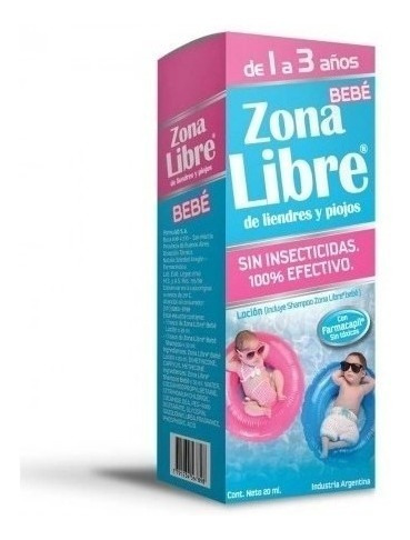 Zona Libre Bebe Liendres Y Piojos Sin Insecticidas 100% Efec