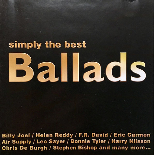 Cd Simply The Best Ballads Billy Joel Helen Reddy Air Supply
