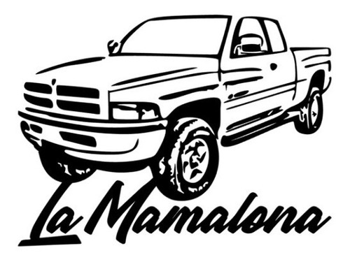 La Mamalona Sticker Decorativo Pickup 2000 Ram 1500 