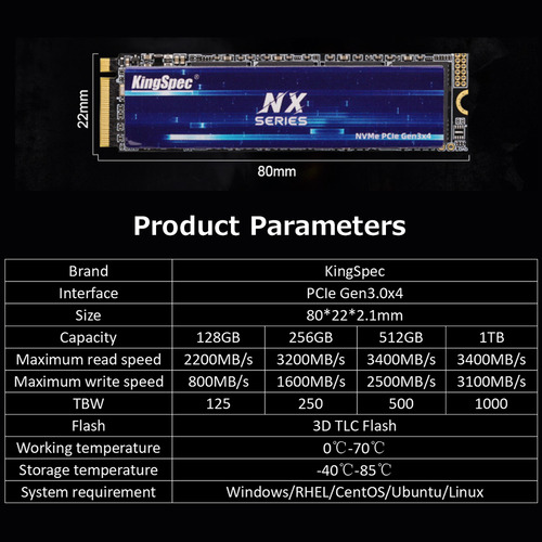 Unidades De Estado Sólido Nx State Nvme 128gb De Alta Veloci