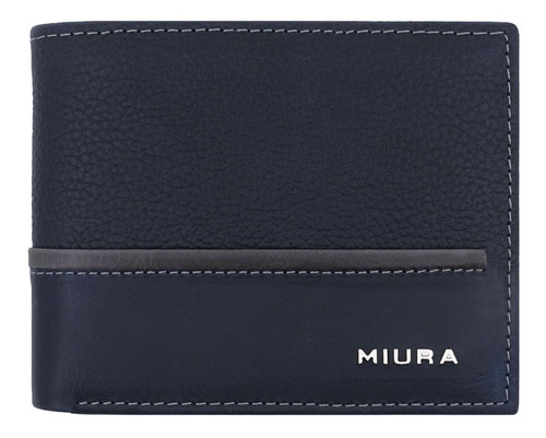 Billetera Hombre Miura  Mod Luciano 100 % Cuero Natural