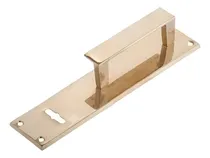 Comprar Manijon Puerta Principal 220x45 Biselado Recto Bronce Pulido