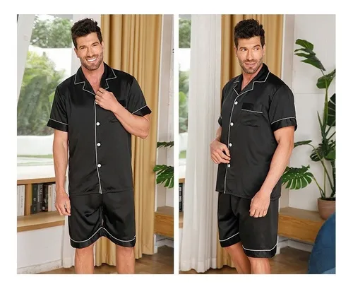 Short de seda para hombres new arrivals
