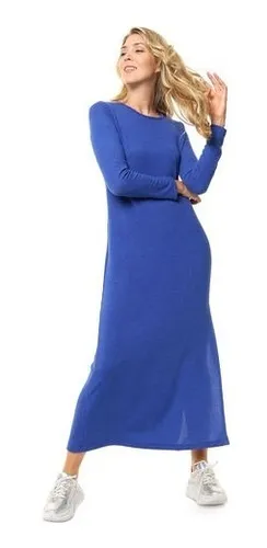 Vestido largo lanilla sales
