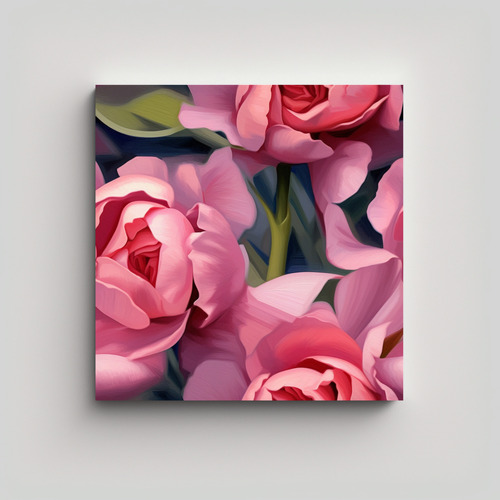 Arte Decorativo Magnolia Armonía Cromática 20x20cm