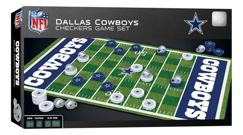 Masterpieces Juego Familiar Nfl Dallas Cowboys Checkers Ju
