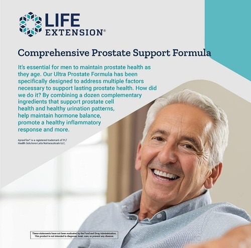 Life Extension Ultra Prostate Fórmula Próstata Saw Palmetto