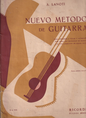 Nuevo Metodo De Guitarra A Lanoti 