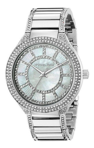 Reloj Michael Kors Kerry Acero Inox Cristales Mujer