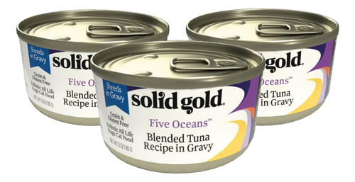 Solid Gold Wet Cat Food Shreds In Gravy Five Oceans Paquete