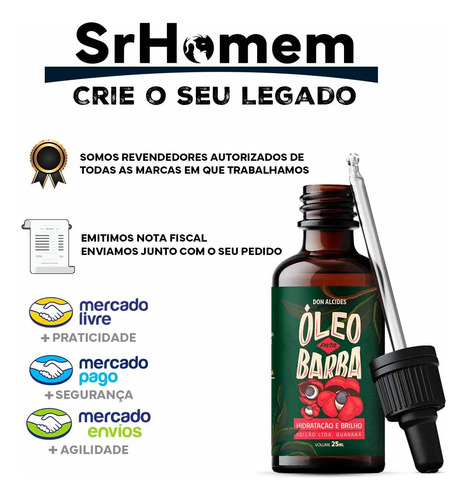 Kit 2x Óleo Para Barba Lemon Bone E Guaraná Don Alcides