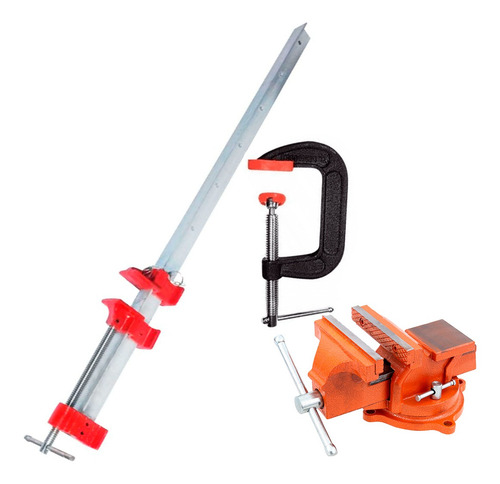 Kit Ferramenta De Aperto Sargento Torno E Grampo