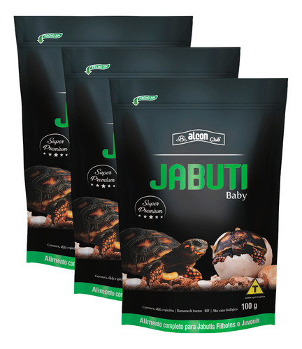 Kit 3 Unidades - Alcon Club Jabuti Baby - 100g