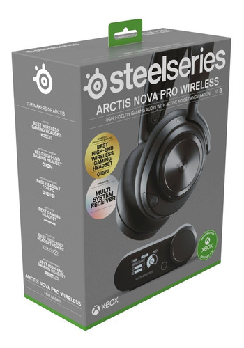 Fone De Ouvido Steelseries Arctis Nova Pro Wireless P/ Xbox Cor Preto